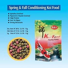 Imperial Garden Products OSI Spring and Fall Conditioning Koi Pellets Floating Fish Food Med 2.2lb by Imperial Garden Products
