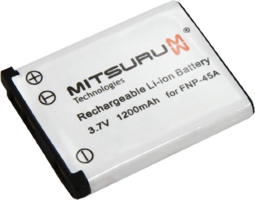 Mitsuru® 1200mAh batterie de rechange pour Fuji FujiFilm NP45 NP-45 NP-45A NP-45B Medio NP-45