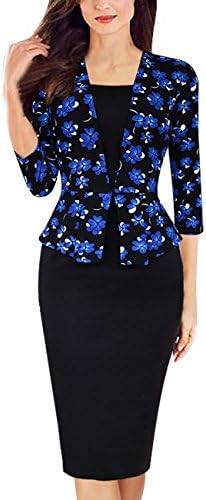 Meikeer Women's Elegant High Waist Chic Bodycon Formal Business Pencil Dress