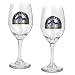 Colorado Rockies MLB 2pc Wine Glass Set - Primary Logo by Great American Products