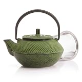 Cast Iron Teapot - Green 12 oz Capacity