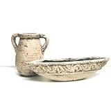 Earthened Crackled Vase w/Handles