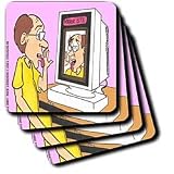 Buy MIRROR SITE - Set Of 4 Ceramic Tile Coasters by 3dRose LLC