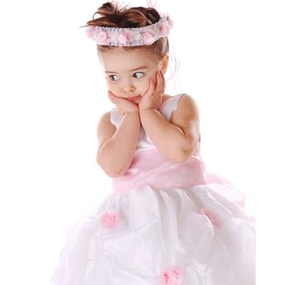 SOPHIAS STYLE Pink White Special Occasion Easter Wedding Flower Girl Dress 2T-14