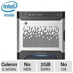 HP ProLiant MicroServer Gen8 712317-001 Server Celeron G1610T 2.3GHz 2GB DDR3 B120i NHP SATA