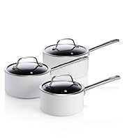 3 Piece Modern Non-Stick Aluminium Saucepan Set