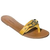 Women's Xhilaration Tressa Thong Sandals - Yellow