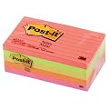 Post-it&reg; 3x5 Original Notes Neon Color Pads