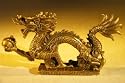 Bonsai Boy's Brass Chinese Dragon Figurine 6 0 x 1 0 x 3 25 Tall