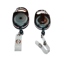 Ausweis Jojo Oval mit Schlaufenclip & G�rtelclip schwarz transparent
