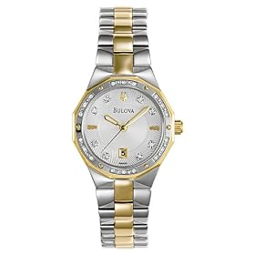 Bulova Women's Diamond Accented Calendar Watch #98R110