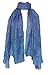 Yak & Yeti womens Om Mantra Scarf (Blue)