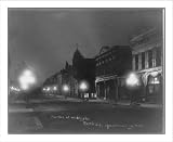 Historic Print (S): Harlan, [Iowa] at midnight. North side square, looking west