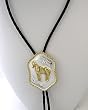 German Silver Horse Bolo Tie