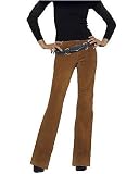 Suede bootcut jean