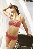 Simone Perele 'Coralia' Coral Half Cup Bra and Shorty Set