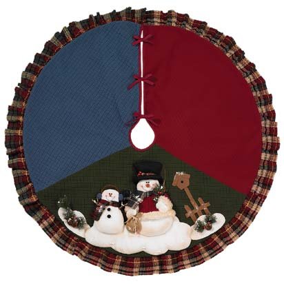 40' XMAS SNOWMEN TREE SKIRT