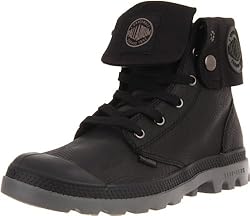 Palladium BAGGY LT LEA ZIP 92905-058-M, Damen Stiefel, Schwarz (BLACK EMBOSS/METAL), EU 42 (UK 8)