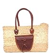 Moroccan Straw Summer Beach / Shopper / Tote Bag 20"L x 11"H x 7"W