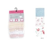 Womens/Ladies Patterned Underwear 100% Cotton Full Briefs (Pack Of 3)