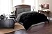 Elegant Comfort All Season Goose Down Alternative Reversible 3-Piece Comforter Set- Available in and Colors, Full/Queen, Black/Gray