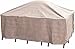 Duck Covers Elite Square Patio Table & Chair Set Cover with Inflatable Airbag to Prevent Pooling, 76-Inch