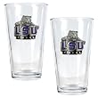 LSU Tigers NCAA 2pc Pint Ale Glass Set by Great American Products