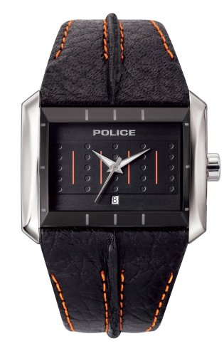Police - MATRIX PL10812JS/02 - Montre Femme - Quartz - Bracelet en Cuir Noir