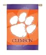 Clemson University Tigers Silk Reflections Flag - Regular Size