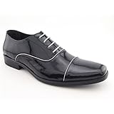 FCUK French Connection EFA8E Mens SZ 11 Black/SLVR Dress Formal Oxfords Shoes