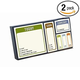 Knock Knock Whenever Stickies Set: Today, Soon, Someday, Now, Later And Never (Pack of 2)
