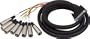 HOSA DIGITAL MULTI-TRACK SNAKES COMPATIBLE WITH TASCAM DA-88 AND FOSTEX RD-8; 8 XLR (M) TO 25-PIN, 3m (9.9 ft.)