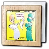 Review 3dRose LLC  / Early Signs Of Childhood Problems - 6 Inch Tile Napkin Holder