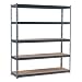 Edsal UR3672 Heavy Duty 16 Gauge Steel Boltless Shelving with 5 Shelves, 600 lbs Capacity, 72" Width x 72" Height x 36" Depth, Industrial Gray