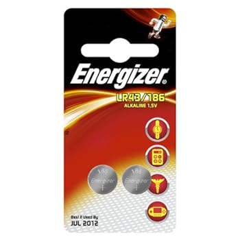 Energizer 2 Piles Miniatures Alcalines LR43 / 186 1,5 V Energizer 2 Piles Miniatures Alcalines LR43 / 186 1,5 V