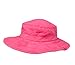 Kids' UPF 50+ Safari Sun Hat, Pink And Blue Flowers, Uv Sun Protective, Lightweight, adjustable Straps Selection (One Pack Pink)