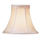 Silk Bell Shaped Chandelier Clip On Lamp Shades - Ivory - B1480