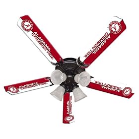 New Ceiling Fan Light University of Alabama Crimson Tide