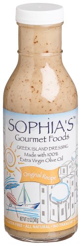 Sophia's Gourmet Foods Greek Island Dressing Original Recipe, 12-Ounces Bottles (Pack of 6)