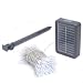 Mr. Light Solar 77 ft. Long, 200 LED Bright White Multi-Function Stringlight with Clear Wire