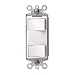 Leviton 632-01754-WSP 15A Decora Dual Rocker Switch White
