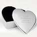 Laser Engraved Personalised Silver Heart Trinket Box - Bridesmaid, Birthday