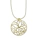 18k Yellow Gold Overlay Sterling Silver Butterfly Pendant