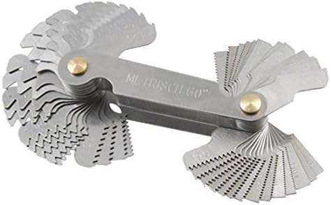 Metric Whitworth Screw Pitch Gauge Measuring Tool 2PCS