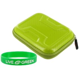 Memory Foam Hard Shell Case (Candy Green) for Canon PowerShot SD790IS Digital Camera