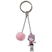 Black Cat Rinslet Metal Keychain GE-3828