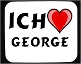 Mauspad mit Ich liebe George Dekoration