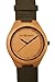 GEN Bamboo LeGENd Men's Wooden Bamboo Watch in Brown with Genuine Leather Strap (Japanese Quartz)