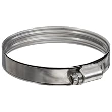 Murray DBSS Series Stainless Steel 300 Worm Gear Hose Clamp, 2.44" Min Clamp ID, 3.38" Max Clamp ID, 1/2" Band Width, Pack Of 5