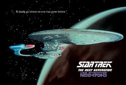Star Trek - TV Show Poster USS Enterprise 1701-D (Size: 40'' x 27'')